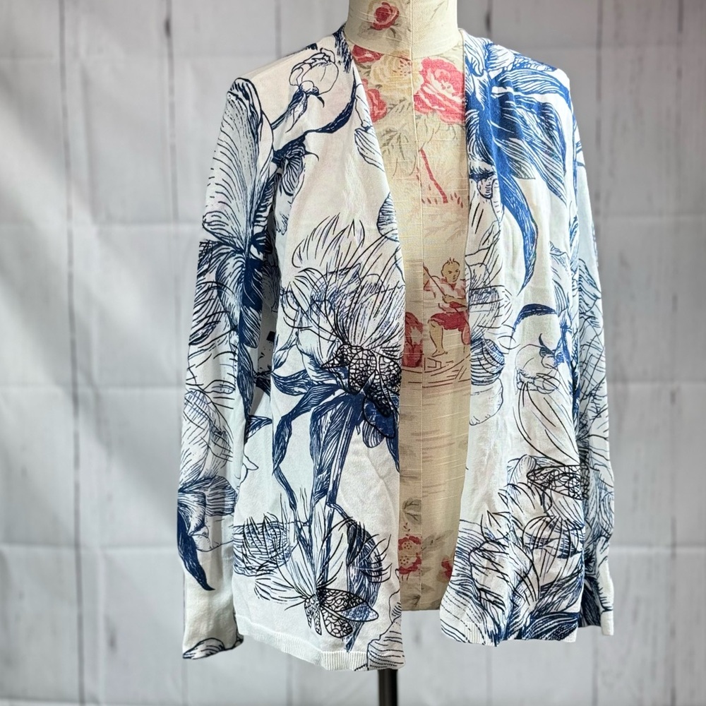 Chico's Floral Topper Cardigan, size